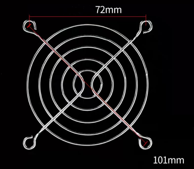 bnafes 10Pcs Fan Grill 80mm Metal Axial Cooling Fan Finger Guard Protective Grill for PC Ventilator - Image 3